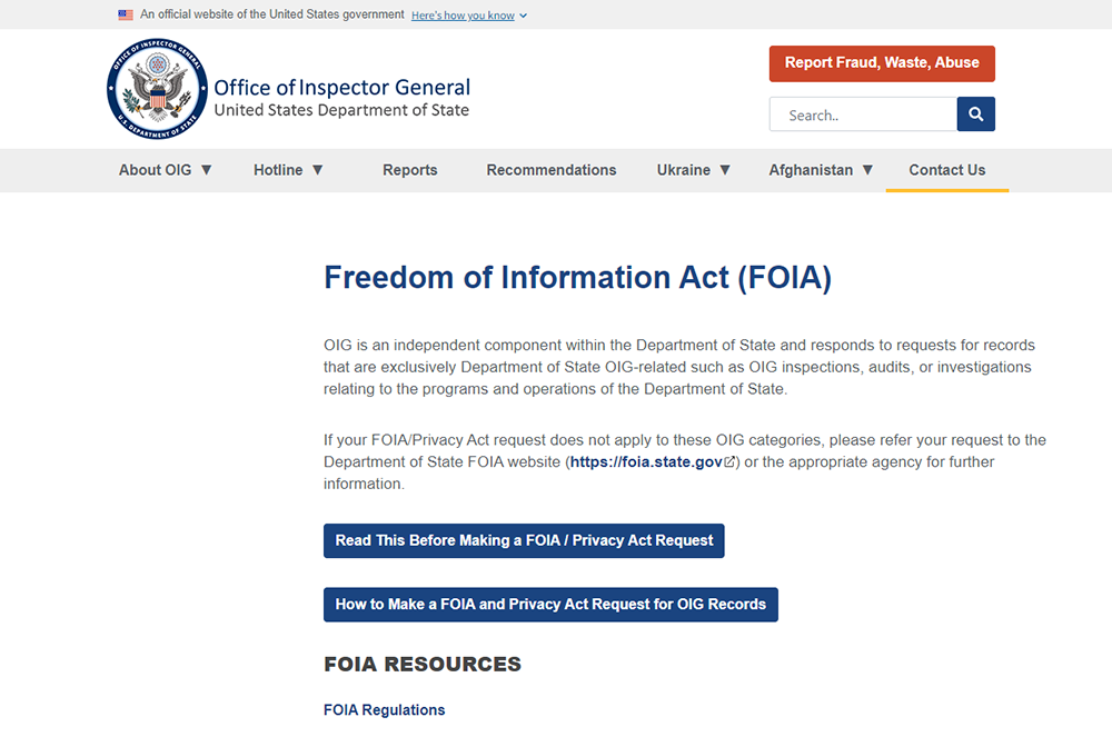 FOIA