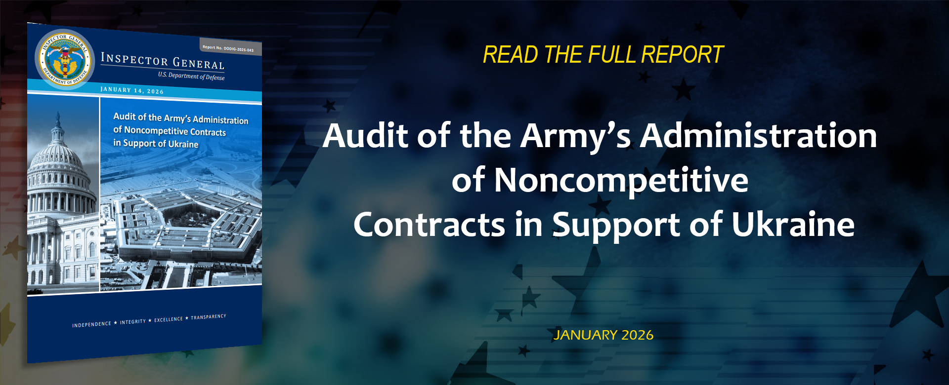 Audit of the Army’s Administration of Noncompetitive Contracts in Support of Ukraine