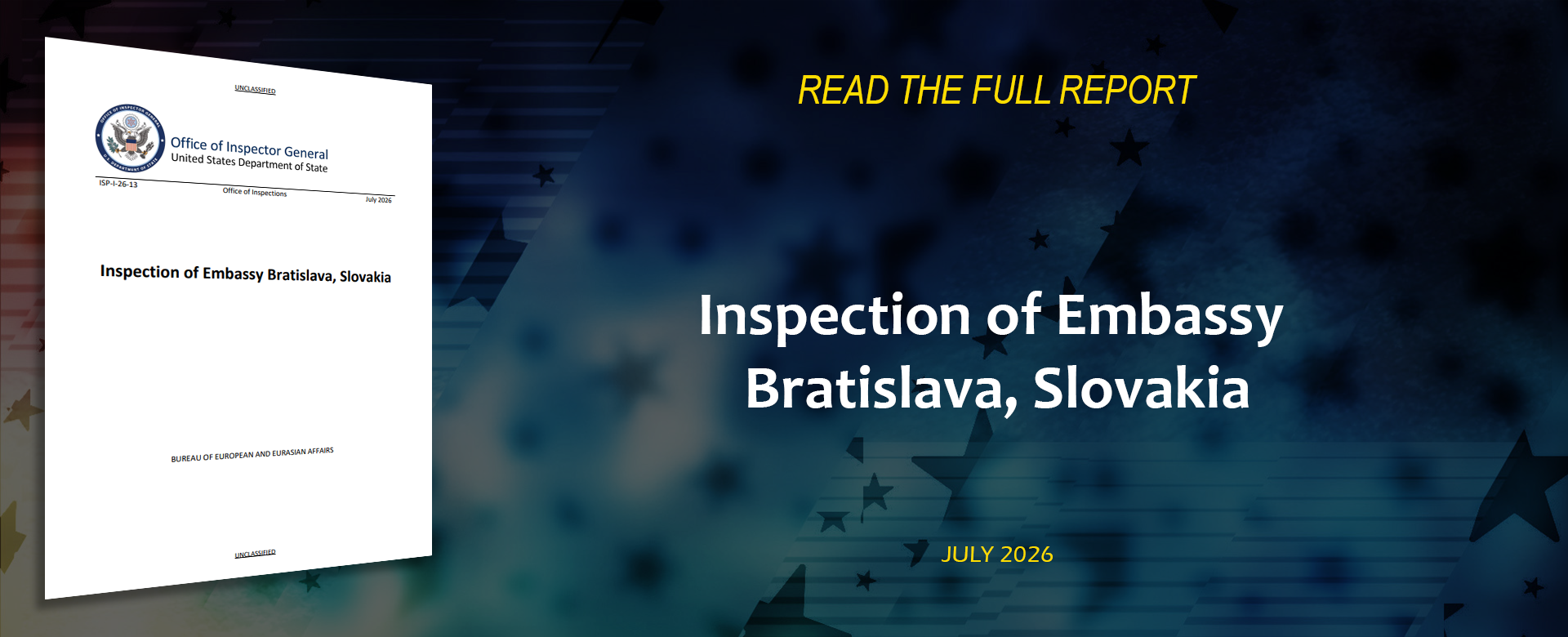 Inspection of Embassy Zagreb, Croatia